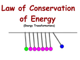 Physics - Energy Transformations-Law of Conservation of En