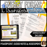 Energy Transformations Lesson Guided Notes and Assessment 