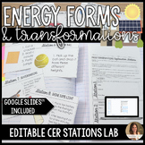 Energy Transformations Stations Lab Activity - CER & Edita