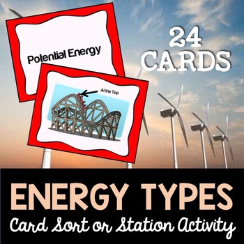 Preview of Energy Types Card Sort or Lab Station Activity