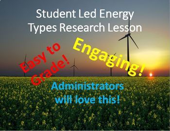 Preview of (Project-Based Learning) Energy Types Research Presentation