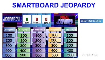 Preview of Energy Unit Review Jeopardy Game, Middle School Science, 6-8 Science