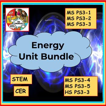 Preview of Energy Unit bundle NGSS aligned STEM CER