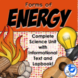 Energy Unit with Lapbook and Informational Text