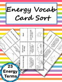 Energy Vocab Card Sort