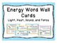 Energy Word Wall Vocabulary By The Teaching Chick | TPT