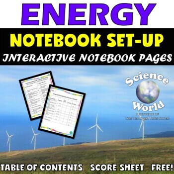Preview of Energy Work Simple Machines Notebook- Physical Science Middle School