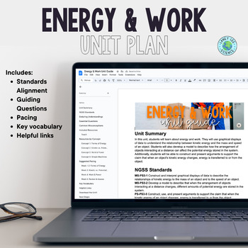 Preview of Energy & Work Unit Plan
