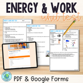 Energy & Work Unit Test