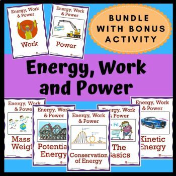Preview of Energy, Work and Power Bundle with BONUS Activity