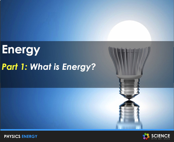 Preview of Energy Work and Power Physics Presentation PPT With Student Summary Notes