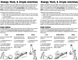 Energy, Work, and Simple Machines
