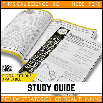 Preview of Energy Work and Simple Machines Study Guide - Google Classroom