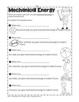 Energy / Heat, Light and Sound by Worksheet Place | TpT