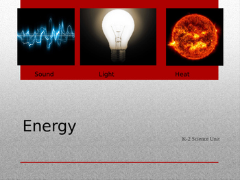 Preview of Energy ... a Science PPT for Young Learners