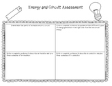 Energy and Circuit Quick Check Assessment - Rubric Included!