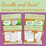 Energy and Matter in Ecosystems Bundle (Bellwork, Projects