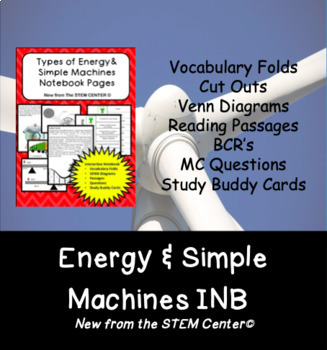 Preview of Energy and Simple Machines Interactive Science Notebook - Distance Learning