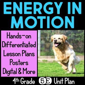 Preview of Energy in Motion 5E NGSS Science Unit Plan - Fourth Grade 4-PS3-1