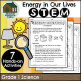Energy in Our Lives STEM Activities (Grade 1 Ontario Science)
