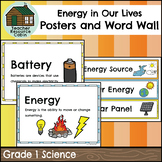 Energy in Our Lives Word Wall and Vocabulary Posters (Grad