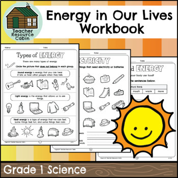 Preview of Energy in Our Lives Workbook (Grade 1 Ontario Science)