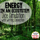 Energy in an Ecosystem Dice Simulation with Writing Connection