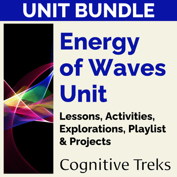 Preview of Energy of Waves Unit Bundle | Light, Sound & More | Lessons Activities Projects