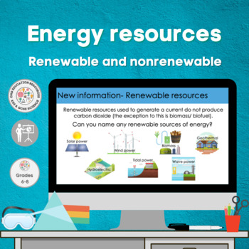 Preview of Energy resources- renewable and nonrenewable resources (KS3)