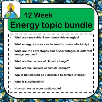 Preview of Energy topic bundle