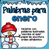 January Vocabulary Words in SPANISH - Enero