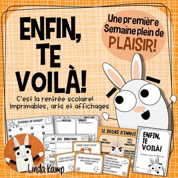 Preview of Back to School First Day Activities for Enfin, Te Voilà! FRENCH