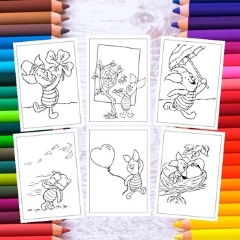 Disney's Winnie the Pooh Coloring Lesson Book Japanese Coloring Book 