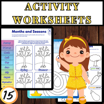 Preview of Engage & Learn: Interactive Activity Worksheets for Kids