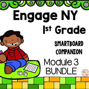 Preview of Engage NY 1st Grade Math Module 3 BUNDLE SmartBoard