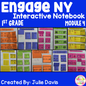 Preview of Engage NY 1st Grade Math Module 4 Interactive Notebook