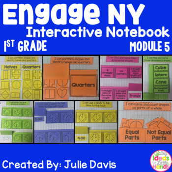 Preview of Engage NY 1st Grade Math Module 5 Interactive Notebook