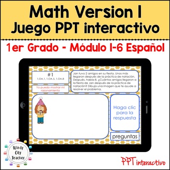 Preview of Engage NY 1st Grade Math SPANISH BUNDLE Mid & End-module review Digital PPT Game