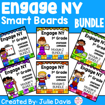 Preview of Engage NY 1st Grade Math SmartBoard BUNDLE