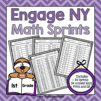 Preview of Engage NY 1st Grade Math Sprints