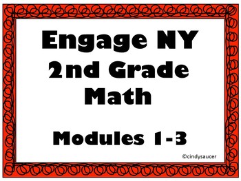 Preview of Engage NY, 2nd Grade Math, Modules 1 - 3 Bundle, Interactive PowerPoints
