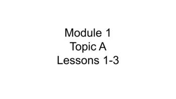 Preview of Engage NY 3rd Grade Module 1 Topic A Lessons 1-3 Google Slides