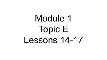 Preview of Engage NY 3rd Grade Module 1 Topic E Lessons 14-17 Google Slides