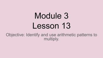 Preview of Engage NY 3rd Grade Module 3 Lesson 13 Google Slides 