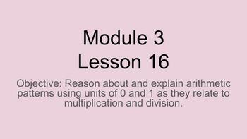 Preview of Engage NY 3rd Grade Module 3 Lesson 16 Google Slides 