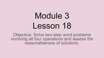 Preview of Engage NY 3rd Grade Module 3 Lesson 18 Google Slides 