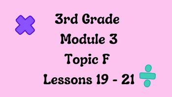 Preview of Engage NY 3rd Grade Module 3 Topic F Lessons 19-21 Google Slides