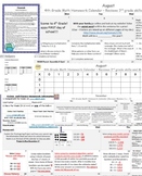 Eureka AND Engage NY 4th Grade HW Calendars and Resources Bundle