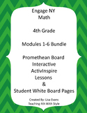 Engage NY 4th Grade Interactive Whiteboard Lessons BUNDLE 