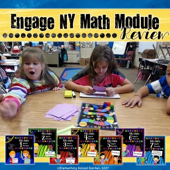 Preview of Engage NY 4th Grade Math Module Review Pack BUNDLE